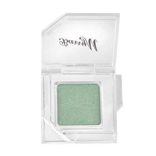 Barry M Cosmetics Clickable Single Pastel Green Shimmer Eyeshadow Palette, Pastel Green, Secret Garden, 1 count (Pack of 1)