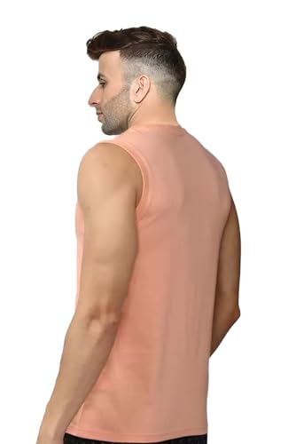 Image of Men's Sleeveless T-Shirt - 100% Pure Cotton, Nature Print - Comfortable Breathable Gym Tank Top
