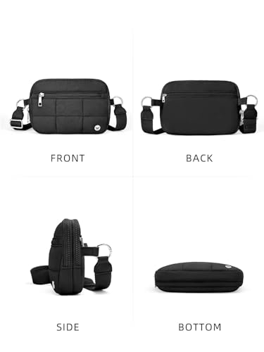 Image of WESTBRONCO Small Crossbody Bags for Women Nylon with Adjustable Strap, Zipper Crossbody Purse, 1L Shoulder Bag for Travel