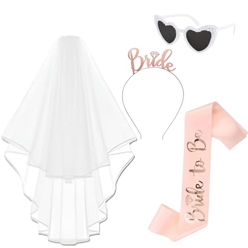 4 Accessori Kit Addio al Nubilato, Set per Addio al
