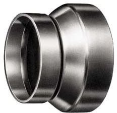 Labconco 5606100 Thermoplastic Duct Reducer, 10" x 12" OD Connection Type