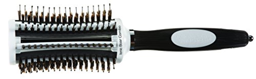 Olivia Garden ThermoActive Spazzola Rotonda Combo, Diametro 45mm - Setole in puro cinghiale e Nylon, Perfetta circolazione dell'aria, Cilindro incurvato, Setole in Nylon ioniche e antistatiche