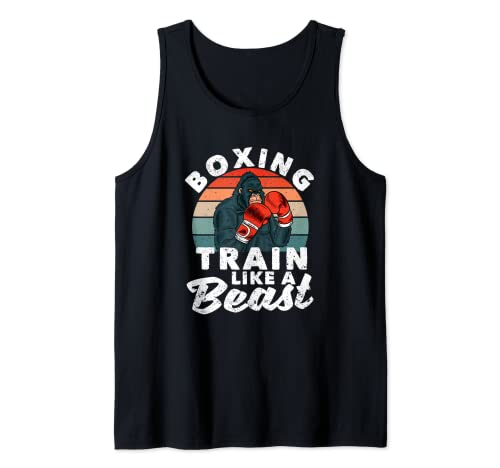 Kickboxing Kickboxer Gimnasio Boxer Boxeo Tren Como Una Bestia Camiseta sin Mangas