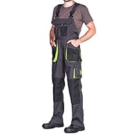 Algopix Similar Product 10 - Mazalat Mens Bib And Brace Overalls
