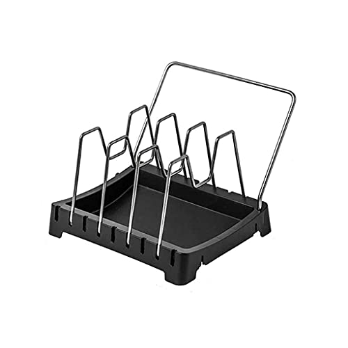 Multifunktionaler Topfdeckelhalter, Küche, Kochgeschirr, Aufbewahrungsregal, Pfannendeckel-Organizer, Verstellbarer Backgeschirrhalter, Edelstahl, Speisekammer, Schrank, Aufbewahrungsregal