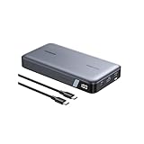 UGREEN PD3.1 モバイルバッテリー 145W高出力 25000mAh大容量 3ポート USB-C×2 USB-A×1 単ポート140W高出力・入力65W対応 パススルー機能 低電流モード搭載 240W USB-Cケーブル付 PSE技術基準適合 MacBook Windows PC iPad Pro iPhone17 Galaxy Android スマートフォン ノートPC PB205