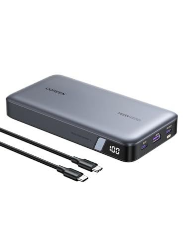 Ugreen Power Bank 25,000mah 145w Laptop Portable Charger, Nexode 3-Port Usb C Pd Battery Pack, for Macbook Pro/air, Dell Xps, Iphone 17/16/15/14, Galaxy S26 Steam Deck, Ipad, and More