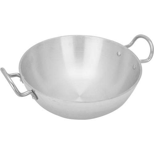 EXSESON Aluminium Kadai with SS Handle for Cooking - 10 inch - Medium Size તવલુ કઢાઈ (Induction Friendly)