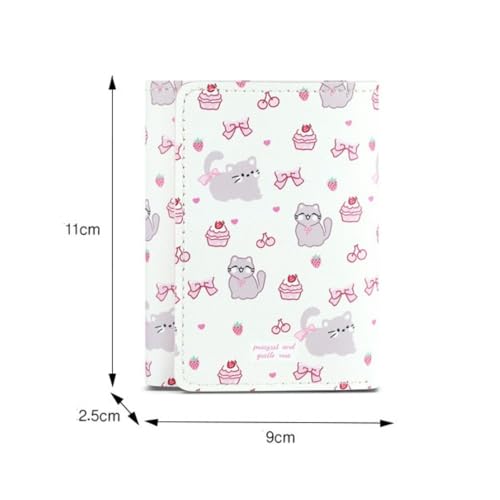 Money Bag Kitty Kawaii PU Card Holder Cartoon Short Wallet (Cat)2
