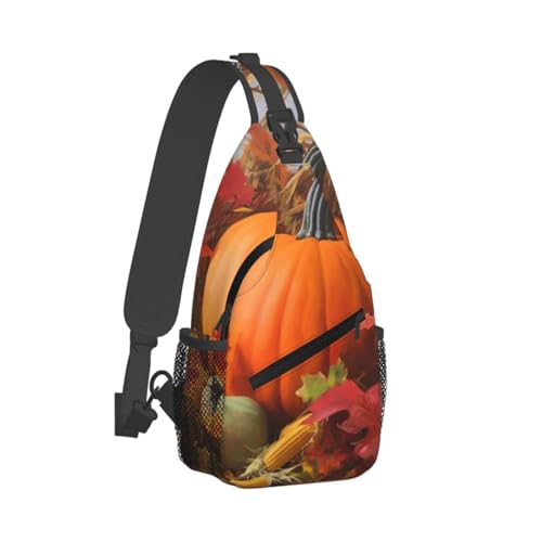 Bolso Cross Chest Harvest Pumpkin para Hombre y Mujer miniatura 2