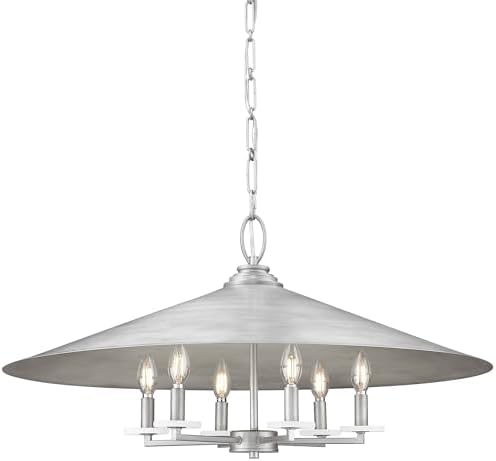 Z-Lite 1953-32 Rialto 6 Light 32" Wide Pendant - Signature Pewter
