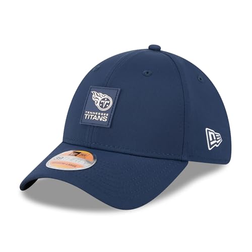 New Era Men's Navy Tennessee Titans 2025 Sideline 39THIRTY Flex Hat
