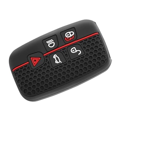 LTQSIV Key Shell Accessories Silicone Car Key Case Cover For Land for Rover for Range for Rover for Sport for Evoque for Freelander for Velar for Discovery 4 for Jaguar XE XJ XF (Styl B)