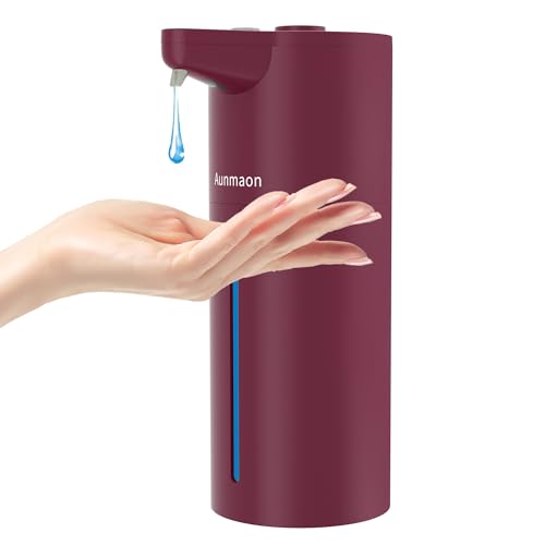 Image of Automatic Soap Dispenser Touchless, Hands-Free, Multi Adjustable Volume, Long Battery Life, Compatible with Thick & Thin Dish /Hand Soap for Bathroom and Kitchen, Easy for Toddlers, Red