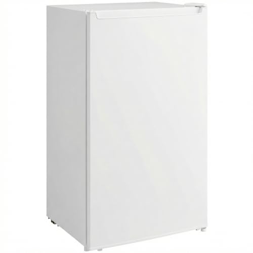 HOMCOM Mini Freezer 2.1 Cubic Feet Reversible Door Removable Shelves White