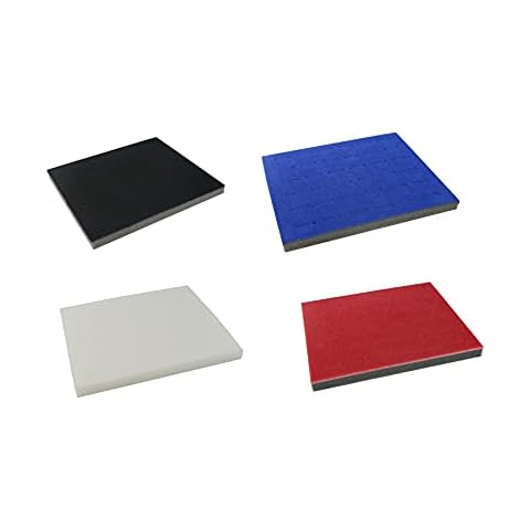 Velvet Flocked Ring Pads Tray & Case Insert Storage Jewellery Counter Presentation Window Display (White) Cover