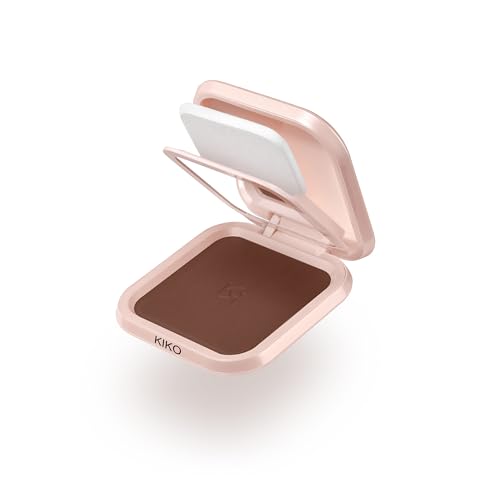 KIKO Milano Skin Lover Refining Face Powder Foundation 12, Base De Maquillaje Hidratante Compacta En Polvo Uniformadora
