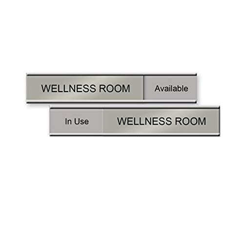 Signalétique Wellness Room coulissante disponible en utilisation 15cm