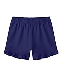 Witwot Girls Bike Shorts Cotton Underdress Dance Cartwheel Ruffle Short for Girl Navy 9-10 Years