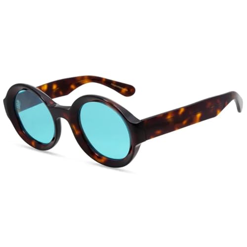 Lunettes de soleil rondes vintage acétate premium pour homme femme