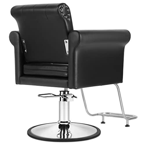 Artist Hand Salon Chair For Hair Stylist All Purpose Barber Chair Hydraulic Retro Barber Chair Antique Styling Beauty Equipment For Women Man, Max Load Weight 330 Lbs #TOP7