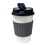 Portable Hookah with Coffee Cup Design, Ceramic Bowl & High-Temperature Silicone | Unique Concealable Style for Pranks and Gatherings