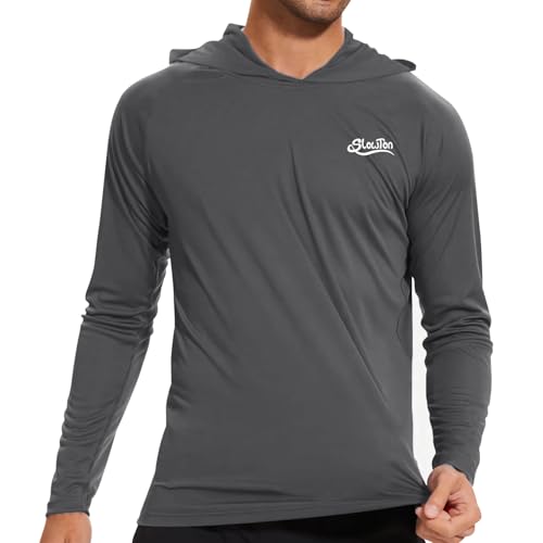 Recopilación de Ropa de baño para Hombre los 5 mejores. 48 SlowTon Camisetas de Manga Larga con Protección Solar para Hombre, UPF 50+ Secado Rápido Transpirable Camisetas de Pesca con Capucha, Adecuado para Surf Playa Fitness Pesca Yoga...