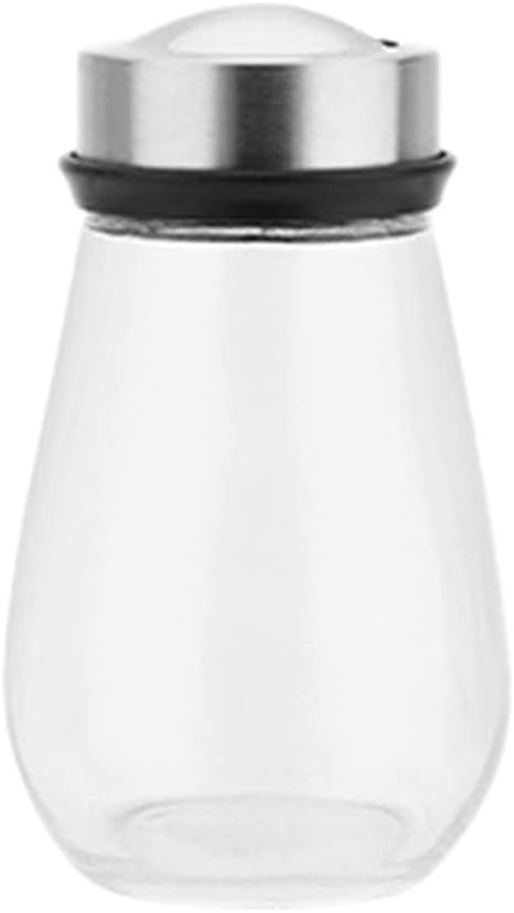 Stainless Steel Lid Seasoning Pot Glass Bottle Kitchen Supplies Rotary Adjustment Salt Rack