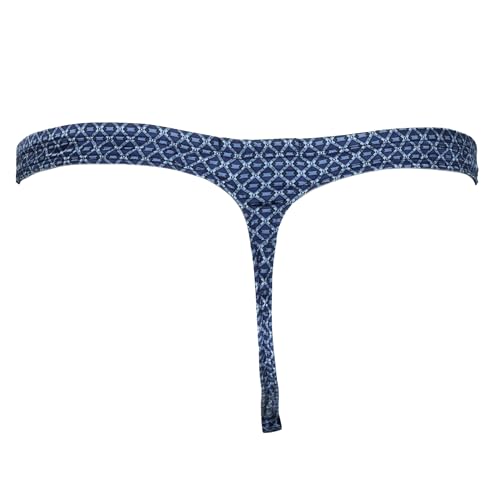 INTIMO Men's Stretch Silk Thong Diamond Pattern T-Back No Trace Adult Underwear G-String2
