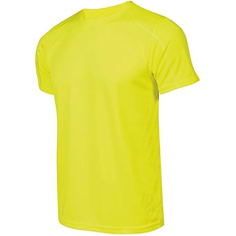 Asioka 375/16 - unisex running T-shirt - adult, 375/16 AMARILLO FLUOR M, fluorescent yellow, M Cover