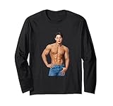 Wonho Sexy Muscle Daddy Korean Hunk Abs Solo Artist Idol Long Sleeve T-Shirt