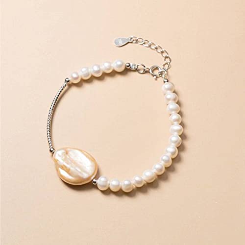 Bracelet en argent S925 avec perle de mode MOCHAMIK, bijoux de main pour dames