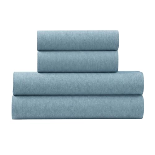 Drap toutes saisons bleu camée U.S. Polo Assn. pour lit douillet