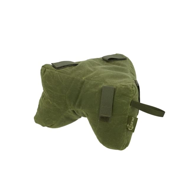 Cole-TACWaxed Canvas Tricorne Shooting Rest Bag Green