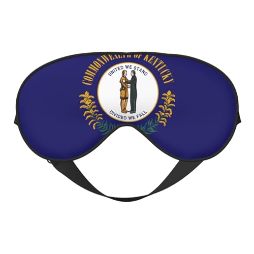 Kentucky State Flag Print Sleep Mask Silk-Like Eye Mask Sleeping Eye Mask for Women Men for Travel Sleep Relaxation