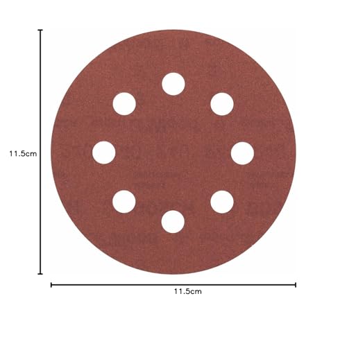Lot de 5 Disques abrasifs Expert for Wood Ø115 8 Trous Gr 240 BOSCH 2608605657 - vue 6