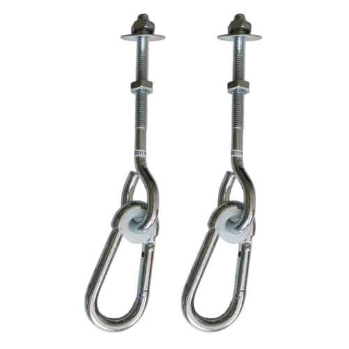 Kangui - Lot de 2 Crochets avec mousquetons pour Suspendre agrès balançoire et portiques