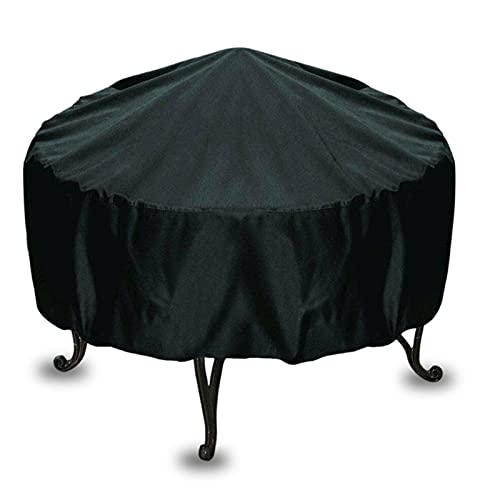 Housse de Protection Foyer pour Braséro Rond, Couvercle de Foyer extérieur Rond, étanche à la poussière, Anti-UV, Couverture complète, Couverture de Foyer Rond extérieur (85 x 40cm) Cover