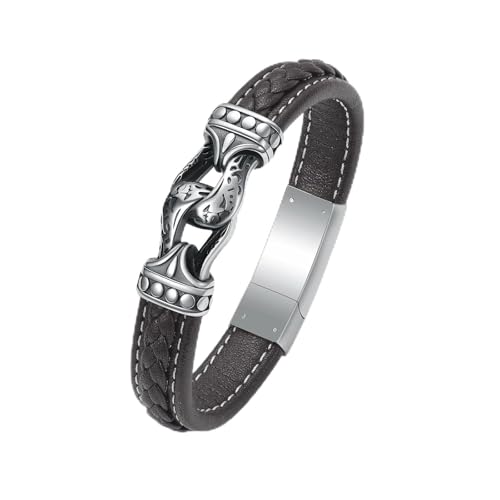 Bijoux de crémation pour cendres : bracelet souvenir en cuir véritable
