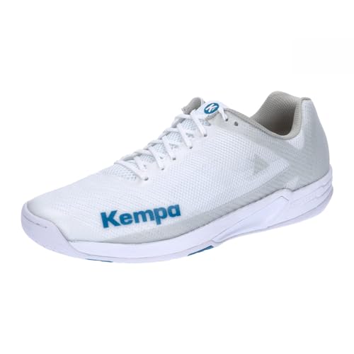 Kempa Unisex Wing 2.0 Sport-Schuhe, Weiß Deep Blau, 49 EU