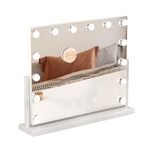Espejo de Maquillaje con Luz LED y Aumento 22x17 in
