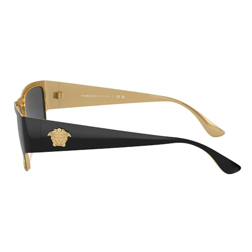Image of Versace Man Sunglasses Black Frame, Dark Grey Lenses, 56MM