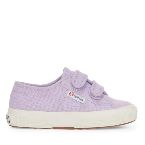 Baskets JSTRAP Superga violet lilas 32 chaussures enfants à scratch en toile