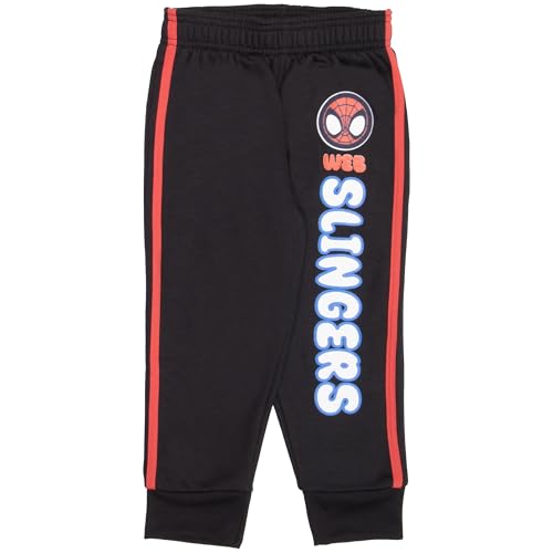 Marvel Spidey and His Amazing Friends Boys 2 Piece Fleece Set - Spiderman Zip Up Hoodie and Joggers 2-Pack Bundle for Kids3