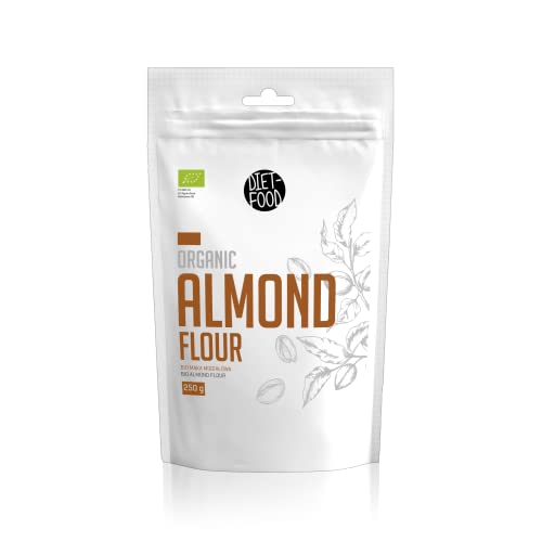 Bio-Mandelmehl 250 g cholesterinarm kohlenhydratarm kalorienarm nahrhaft vegetarisch reich an Ballaststoffen Perfekt zum Backen