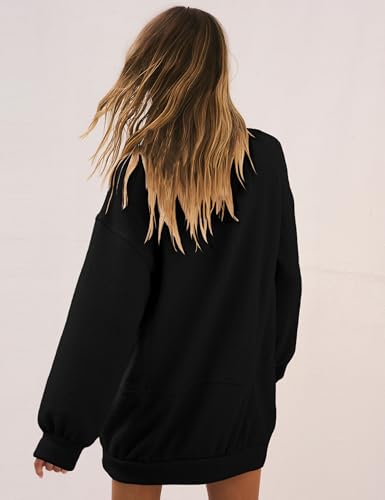 Image of Turtleneck Pullover Sweater for Women 2024 Casual Long Sleeve Chenille Jumper Knit Top with Pockets