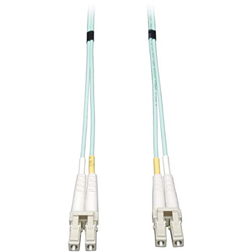 Tripp Lite 10Gb Duplex Multimode 50/125 OM3 LSZH Fiber Patch Cable (LC/LC) - Aqua, 1M (3-ft.)(N820-01M)