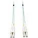 Tripp Lite 10Gb Duplex Multimode 50/125 OM3 LSZH Fiber Patch Cable (LC/LC) - Aqua, 1M (3-ft.)(N820-01M)