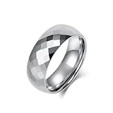 Whoiy Anillos de boda de tungsteno con grabado, anillos para parejas plateado/negro/oro rosa/oro pulido, sin piedra, 2 mm, 4 mm, 6 mm, 8 mm, cúpula, joyería de moda, anillos para parejas, tallas 52-67