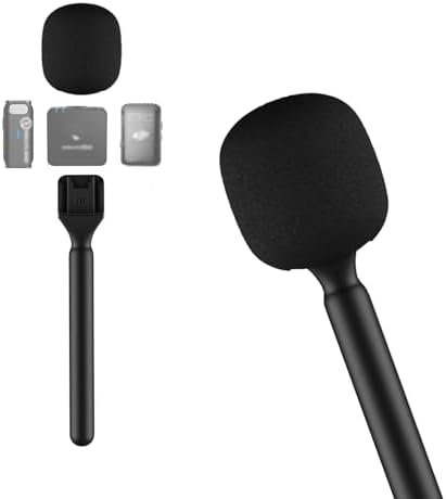 Microfoonhouder, Draadloze Interviewmicrofoonadapter Microfoonstandaard Handheld Houder met Microfoonkap Windscherm voor DJI/Rode/Hollyland Lark/Movo Microfoonhouder, Draadloze Interviewmicrofoonadapter Microfoonstandaard Handheld Houder met Microfoonkap Windscherm voor DJI/Rode/Hollyland Lark/Movo